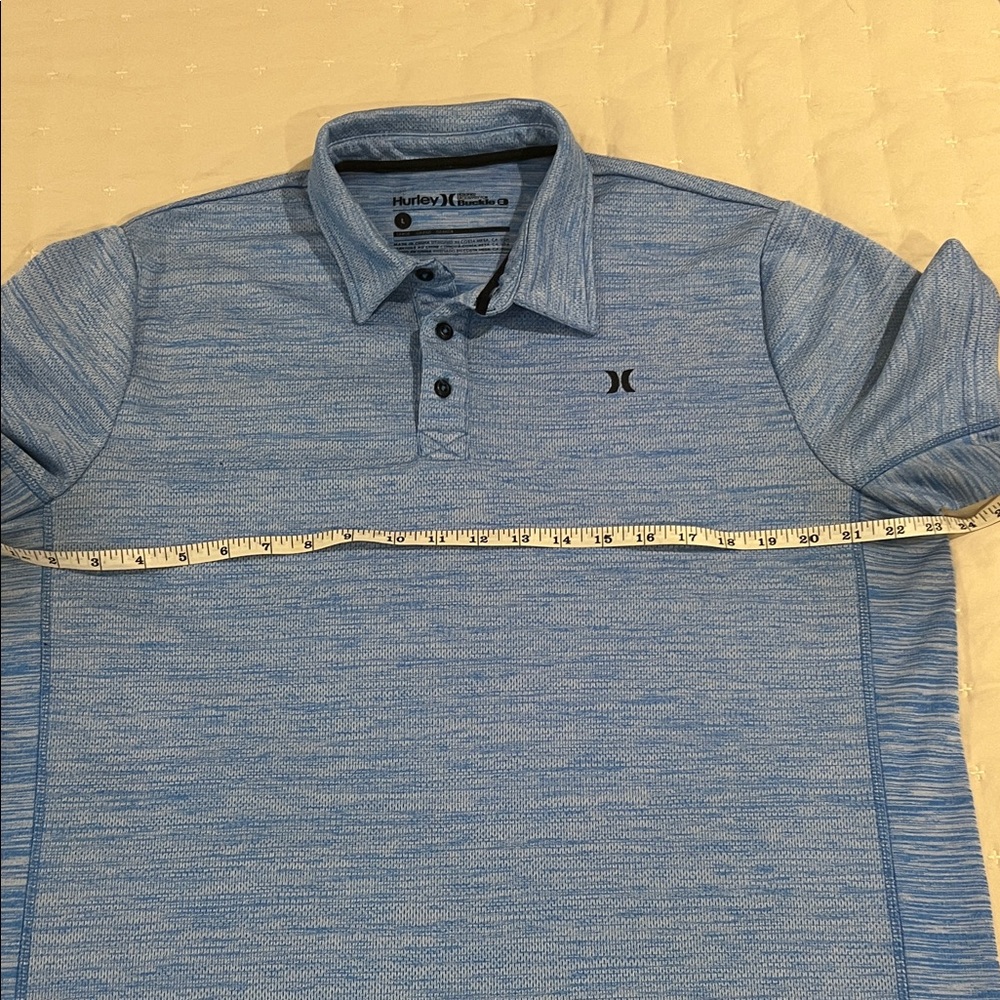 Hurley Men's Blue Polo Shirt - Picture 3 of 7